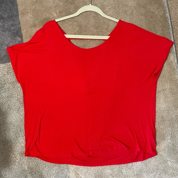 Express knit blouse with scoop back size Large - Picture 1 of 7